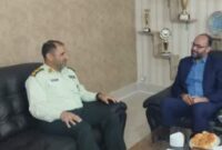 دیدار مسئول اداره تعاون روستایی و فرمانده انتظامی آرادان