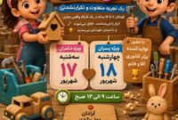 تمدید ثبتنام کارگاه خلاقیت نجاری کودکان با ظرفیت محدود تمدید ثبتنام کارگاه خلاقیت نجاری کودکان با ظرفیت محدود
